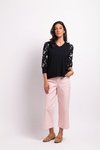 Contrast Shoulder Top