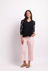 Contrast Shoulder Top