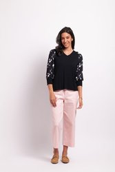 Contrast Shoulder Top
