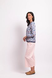 Sheer Slve Rib Detail Top