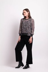 Contrast Rib Top