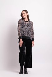 Contrast Rib Top
