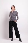 Funnel Neck Gathered Top