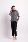 Long Sleeve Polo Neck Top