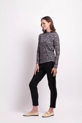 Long Sleeve Polo Neck Top