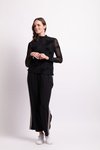 Long Sleeve Polo Neck Top