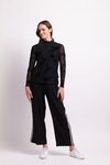Long Sleeve Polo Neck Top