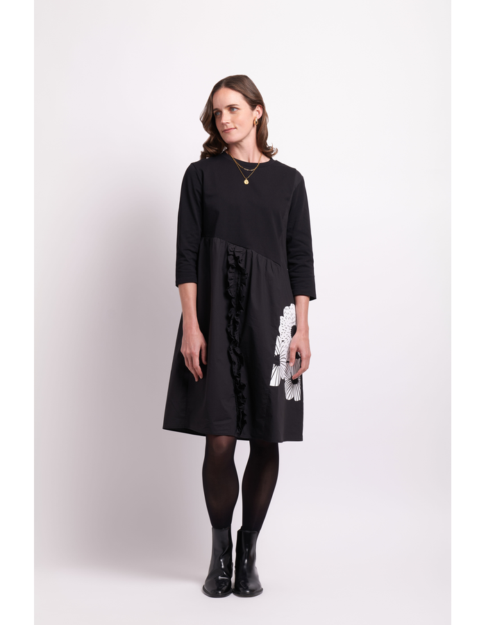 Foil Contrast Fun Dress 