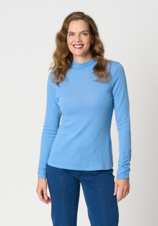Rouched Sleeve Top