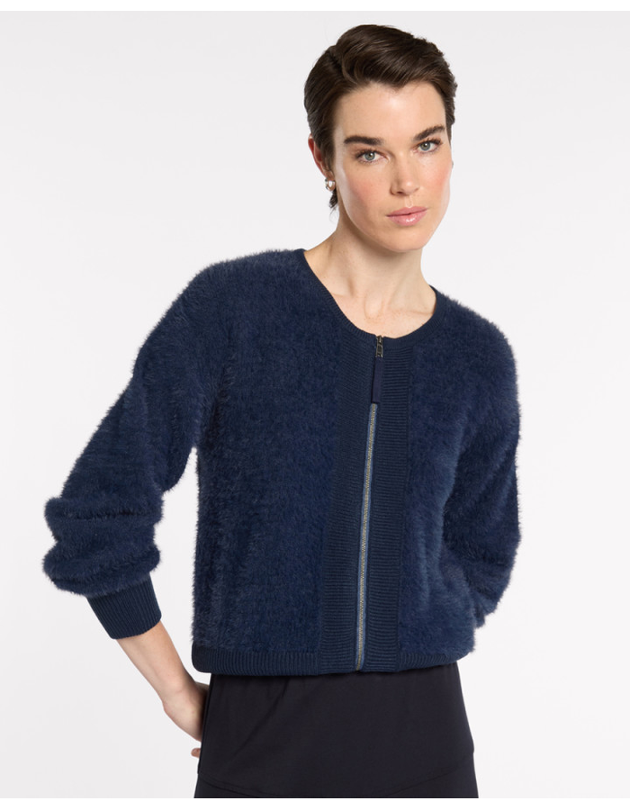 Marco Polo Fluffy Knit Bomber