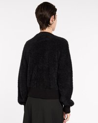 Fluffy Knit Bomber