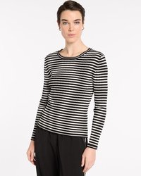 Fine Stripe Rib Knit