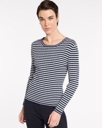 Fine Stripe Rib Knit