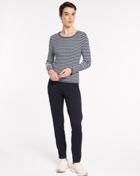Fine Stripe Rib Knit