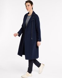 Boiled Wool Moto Coat