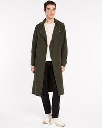 Boiled Wool Moto Coat