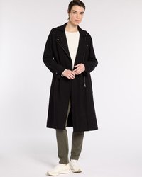 Boiled Wool Moto Coat
