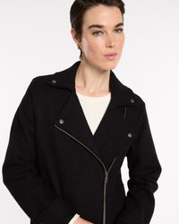 Boiled Wool Moto Coat