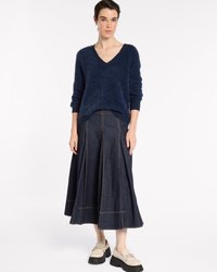 Fluffy V Neck Sweater