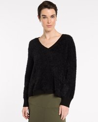 Fluffy V Neck Sweater