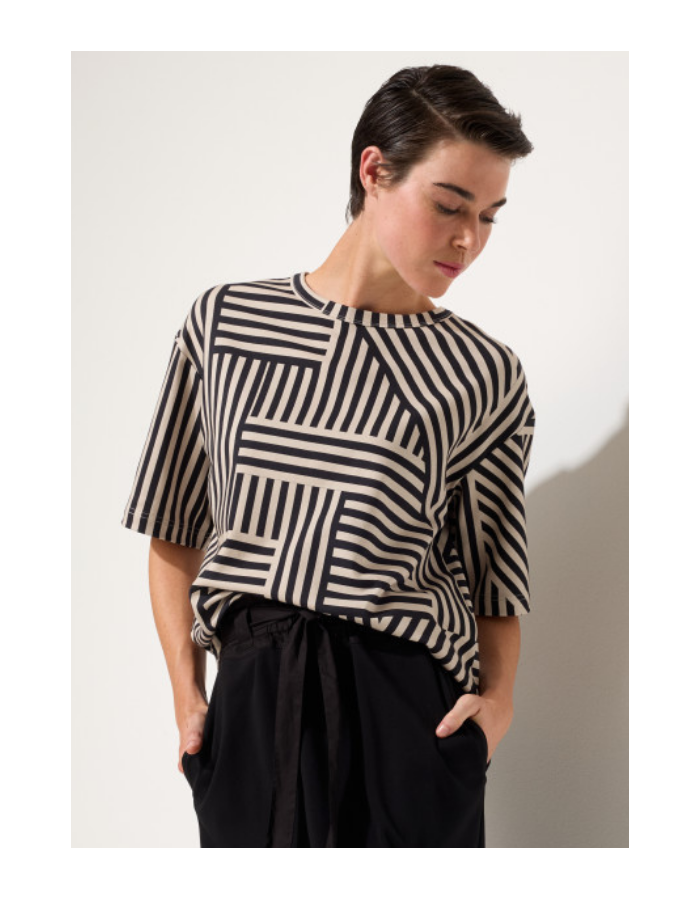 Marco Polo Spliced Stripe Tee