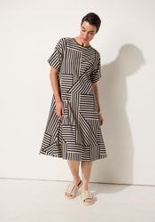 Spliced Stripe Dress