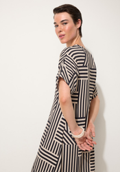 Spliced Stripe Dress
