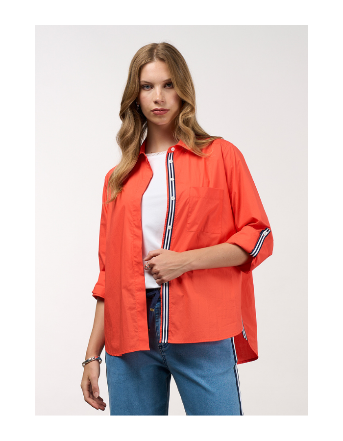 Madly Sweetly Mixed Media Shirt