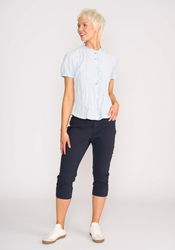 Crush Cap Sleeve Shirt