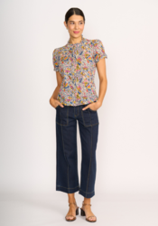 Crush Cap Sleeve Shirt