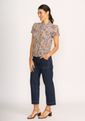 Crush Cap Sleeve Shirt