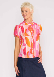 Crush Cap Sleeve Shirt