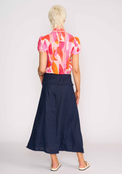 Crush Cap Sleeve Shirt