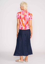 Crush Cap Sleeve Shirt