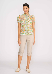 Crush Cap Sleeve Shirt