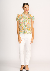 Crush Cap Sleeve Shirt