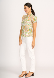 Crush Cap Sleeve Shirt