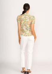 Crush Cap Sleeve Shirt