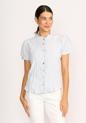 Crush Cap Sleeve Shirt