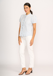 Crush Cap Sleeve Shirt