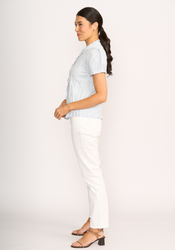 Crush Cap Sleeve Shirt