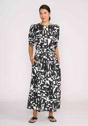 Shirred Waist ALine Skirt