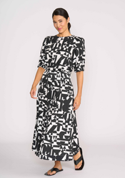 Shirred Waist ALine Skirt