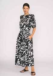 Shirred Waist ALine Skirt