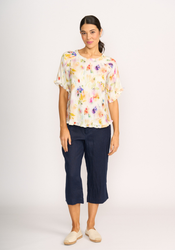 Ruffles & Scoop Hem Top