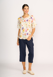 Ruffles & Scoop Hem Top