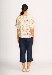 Ruffles & Scoop Hem Top