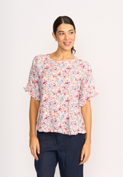 Ruffles & Scoop Hem Top