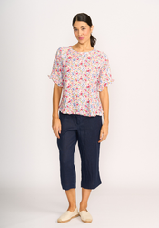 Ruffles & Scoop Hem Top