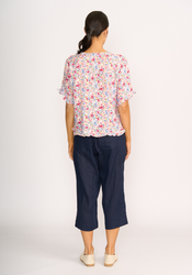 Ruffles & Scoop Hem Top